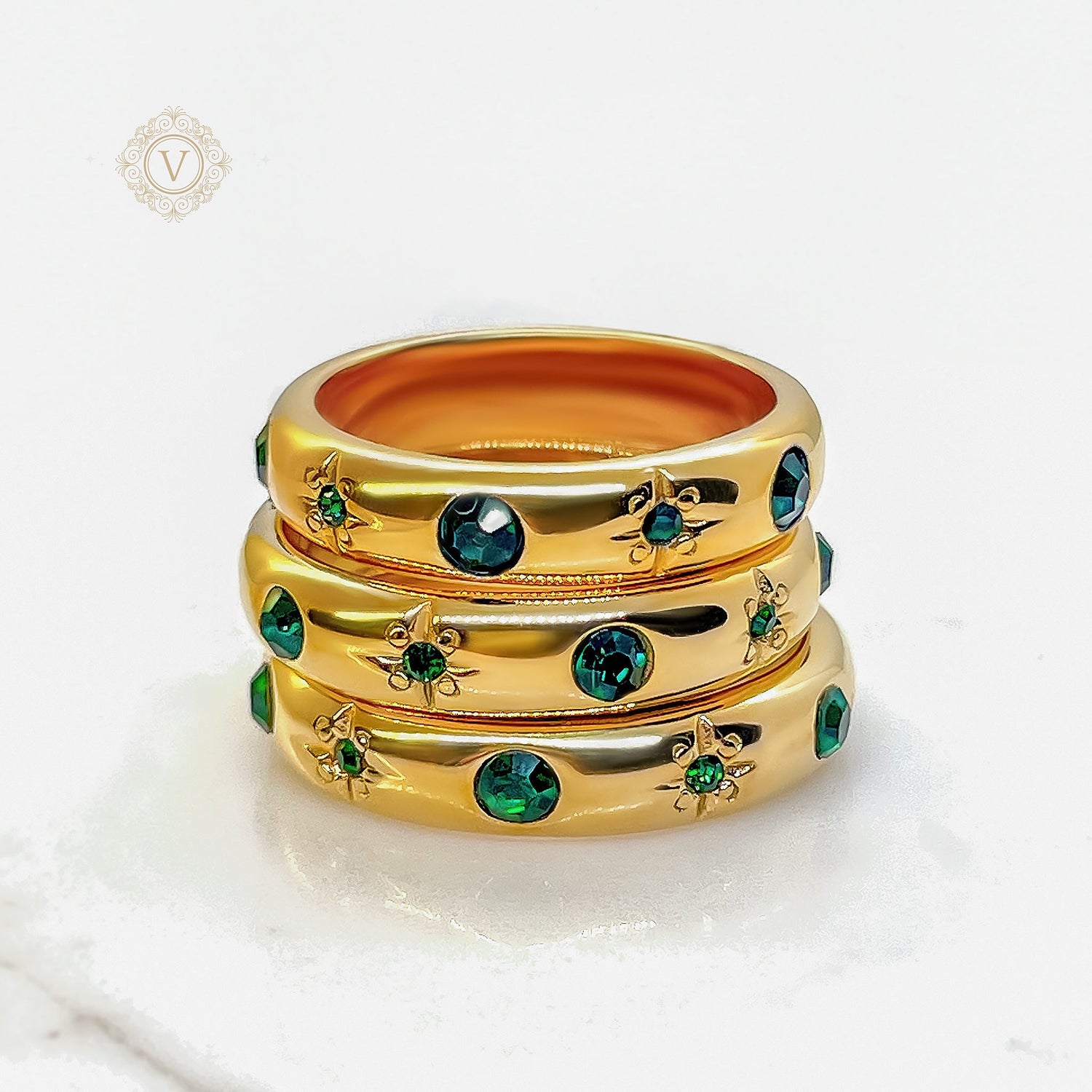 18K GOLD PLATED RINGS