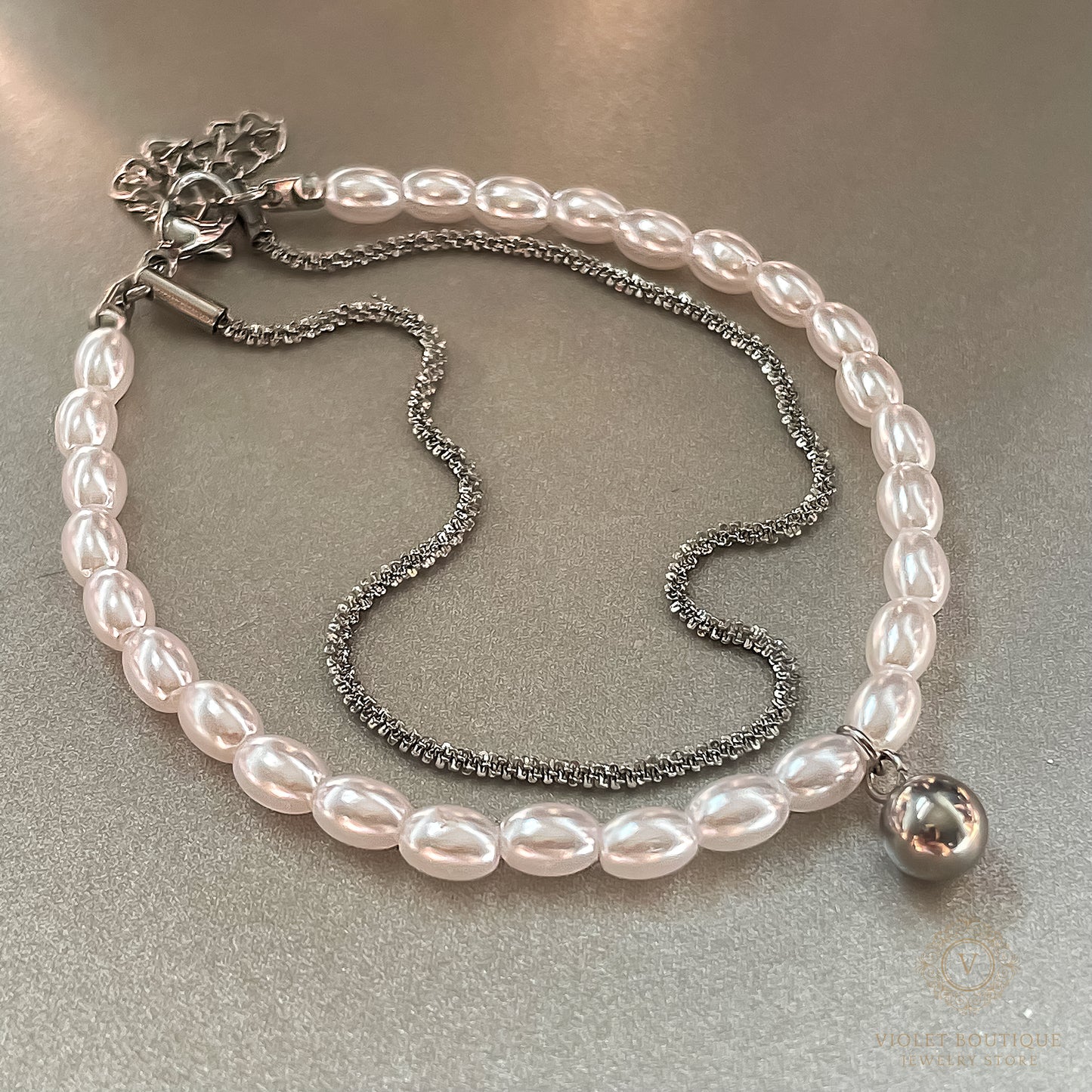 Minimalist Pearl Bracelet, Mimosa.